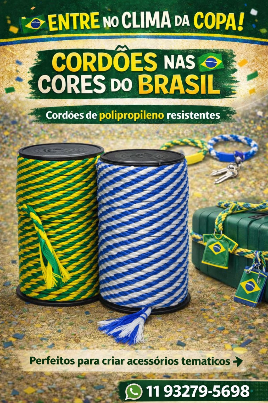 Cordões da Copa - Nas cores do Brasil